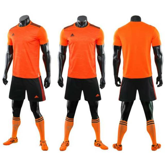 Stelan futsal import jersey bola kaos futsal baju bola import kerah oblong warna abu celana hitam