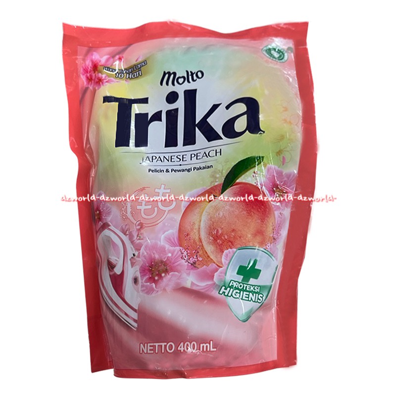 Molto Trika Pelicin Dan Pewangi Pakaian 400ml All Variant Molto Strika Kemasan Isi Ulang Refi Untuk Menggosok Setrika Pakaian Baju Agar Licin