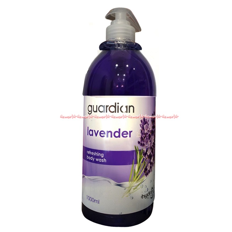 Guardian Refreshing Body Wash 1L Aloe Vera Lavender Grapefruit Sabun Mandi Cair Aroma Buah Bunga Liquid Bodywash 1000ml