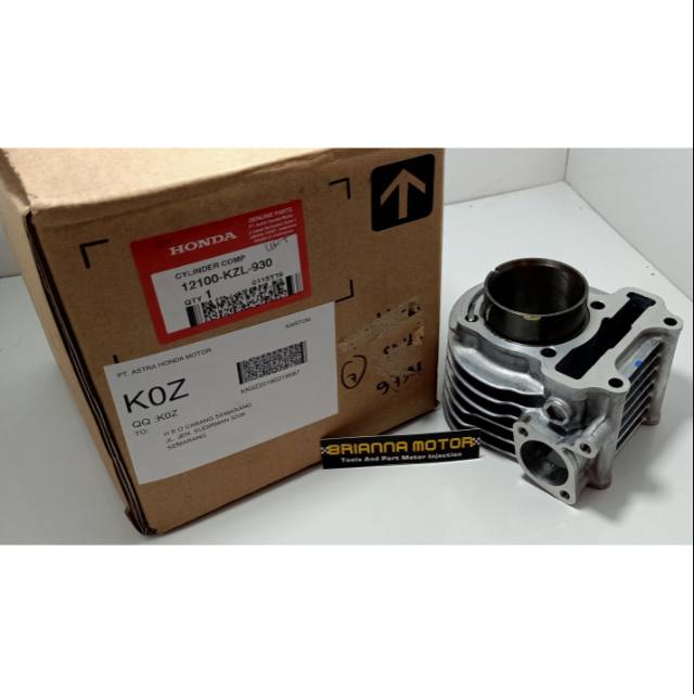 CYLINDER BLOK - BLOK SEKER BEAT FI SCOOPY FI ORI HONDA 12100 KZL 930