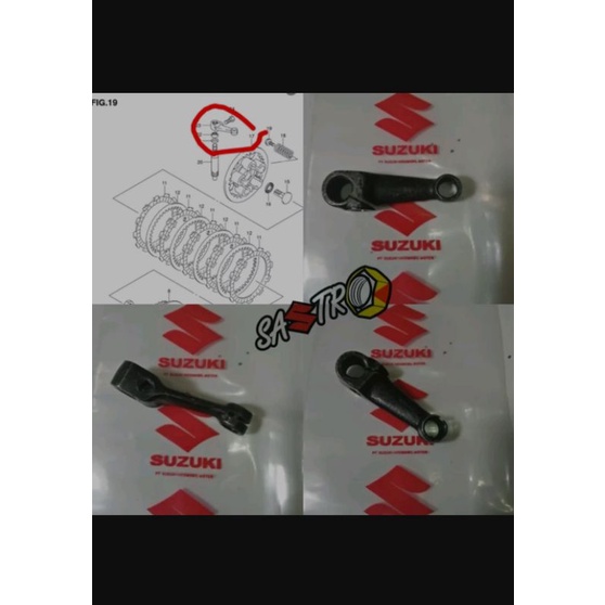 arm release tarikan tuas stut kabel kopling suzuki shogun 125 raider satria fu fxr GSX bandit ori sg
