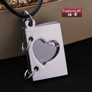 Kalung Book of Love korean stainless