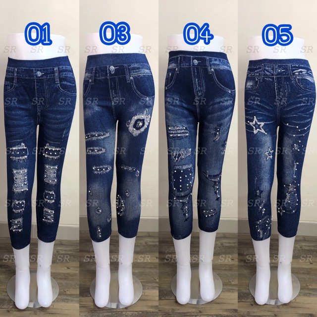 NEW✨7/8 CELANA LEGGING JEANS MUTIARA IMPORT WANITA JEGGING MURAH