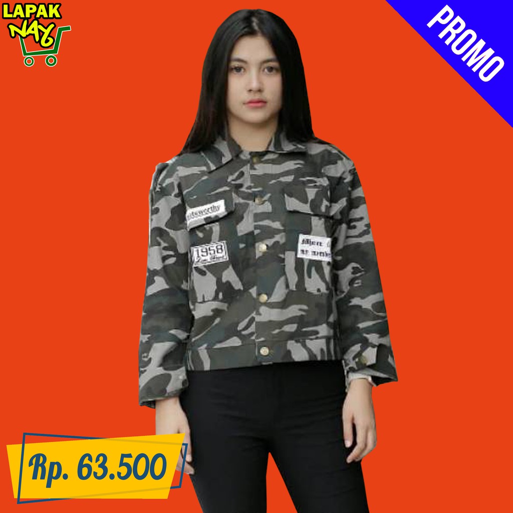 Jaket Kanvas Army Premium