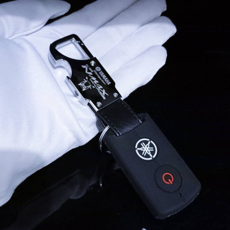 GANTUNGAN KUNCI REMOTE KEYLESS  MOTOR YAMAHA ALL NEW NMAX PAKET SARUNG KONDOM SILIKON-MODEL 1