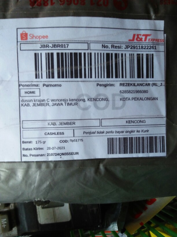 022 Zahira Batik Hrb026 Kenongo Hem Kemeja Batik Pria Lengan Pendek  Katun Primis Halus M L Xl