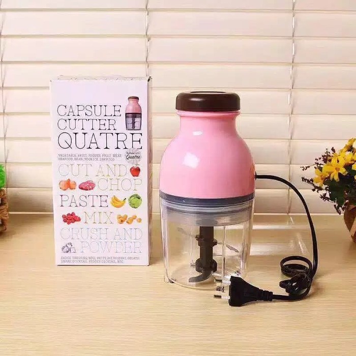 Blender Mini Kapsul Botol Capsule Cutter Quatre Bumbu Makanan MPASI Bayi