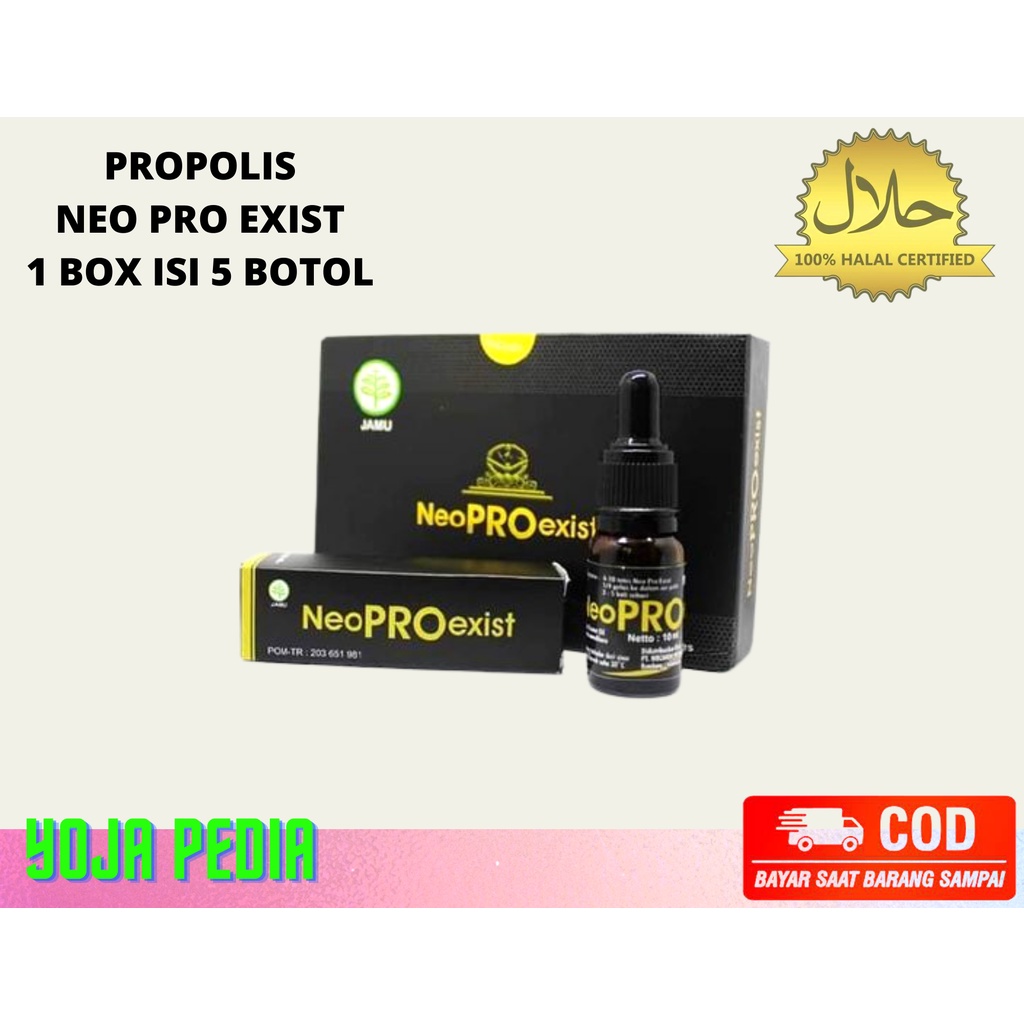 Neo Propolis Exist - Neo Pro Exist - Original Kemasan Baru 1 Box Isi 5 Botol @10ml