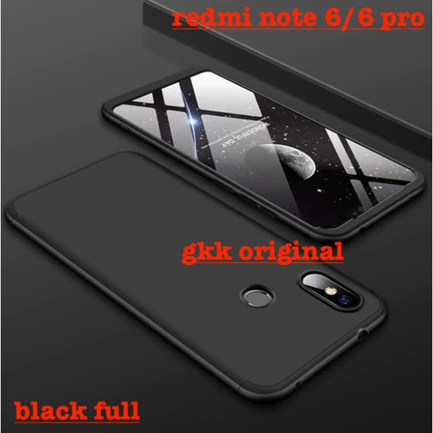 Xiaomi redmi note 6 pro Case 360 GKK original super protect