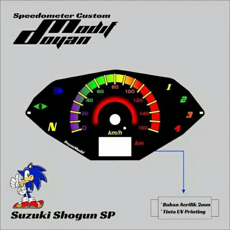 speedometer custom suzuki shogun sp