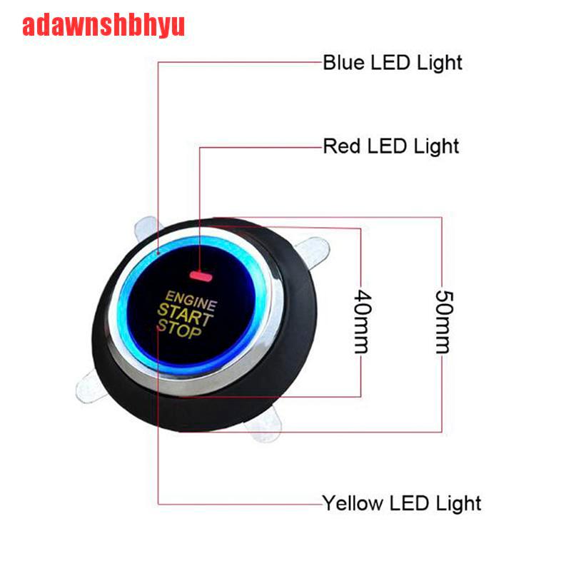 Kit Tombol Tekan Start Stop Mesin Mobil 12V Untuk Keyless