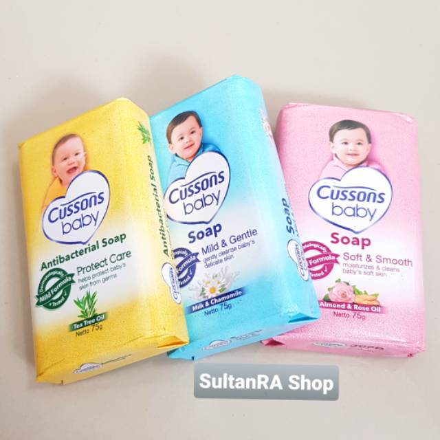 Cussons Baby Soap 75gr | Cussons Sabun Batang | Cusson Sabun Bayi (SABUN BATANG CUSSONS)