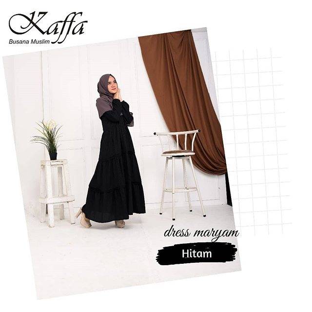 Dress maryam hitam by kaffa busana