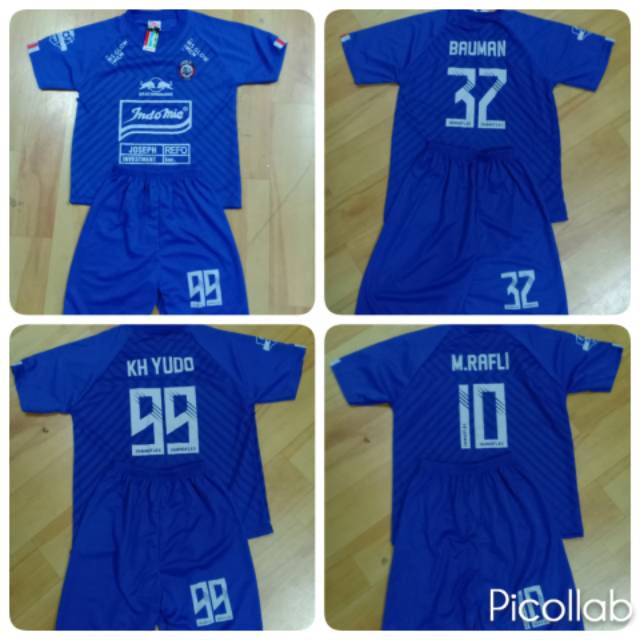 SETELAN ANAK JERSEY AREMA HOME