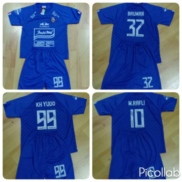 SETELAN ANAK JERSEY AREMA HOME