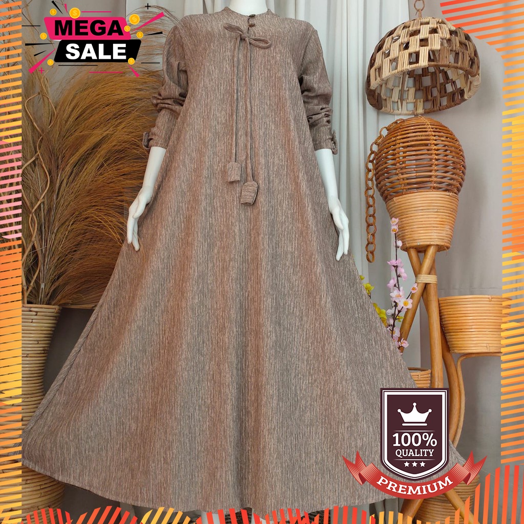 GAMIS RAFIQAH PREMIUM TERBARU | GAMIS BAHAN JATUH | GAMIS BAHAN ADEM | GAMIS BAHAN PREMIUM