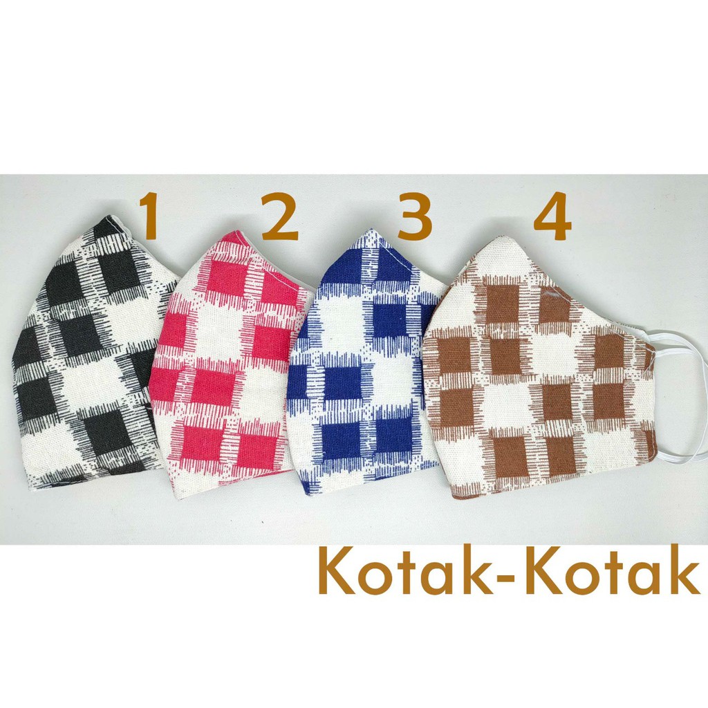 Masker Motif 3 Ply Non Medis Earloop Dewasa / COD