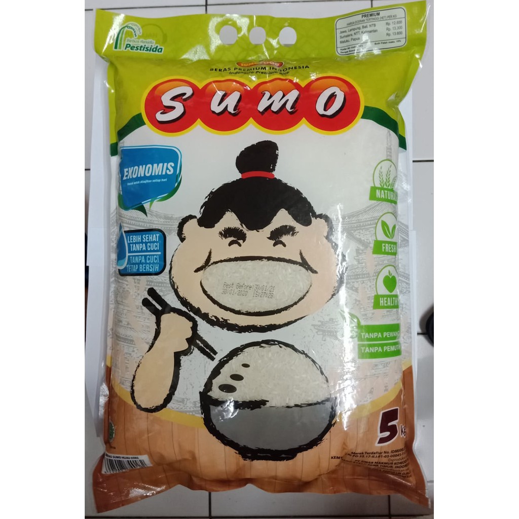 

Beras Sumo Kemasan Hijau 5 Kg || Toko_MakmurAbadi