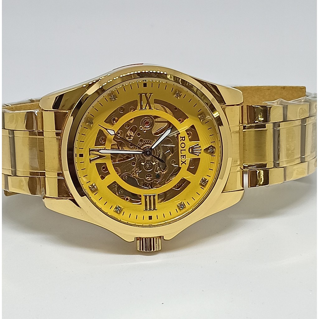 PROMO JAM TANGAN MURAH ROLEX PRIA RANTAI FULL GOLD AUTOMATIC 'Jam Tangan Pria | Jam Tangan Murah