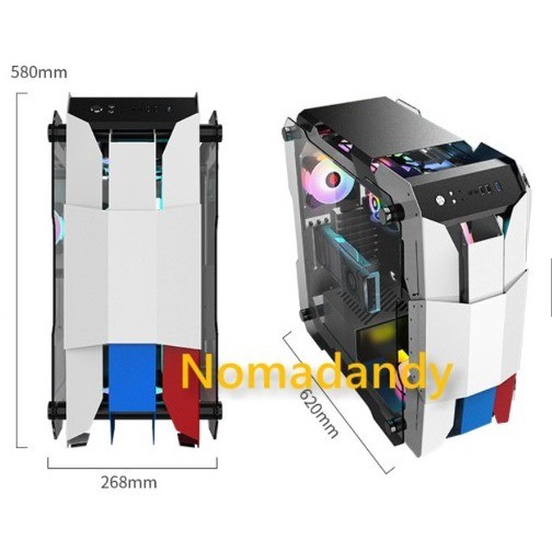 CASING PC GAMING EDISI GUNDAM ATX FULL TOWER