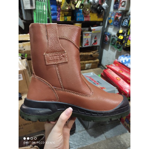 sepatu safety KINGS coklat /sepatu pekerja safety shoes king ( 38-43)