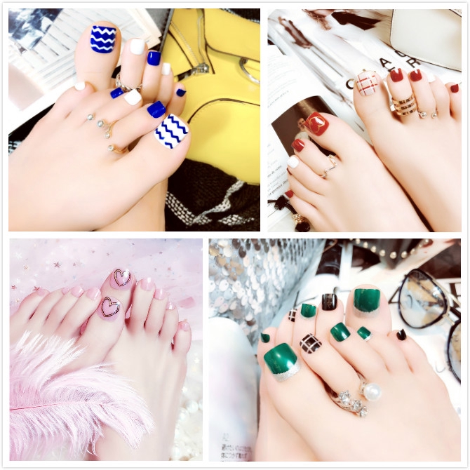 22 Stiker kuku stickers nail sticker nail sticker foot stick foot full waterproof H001-H020