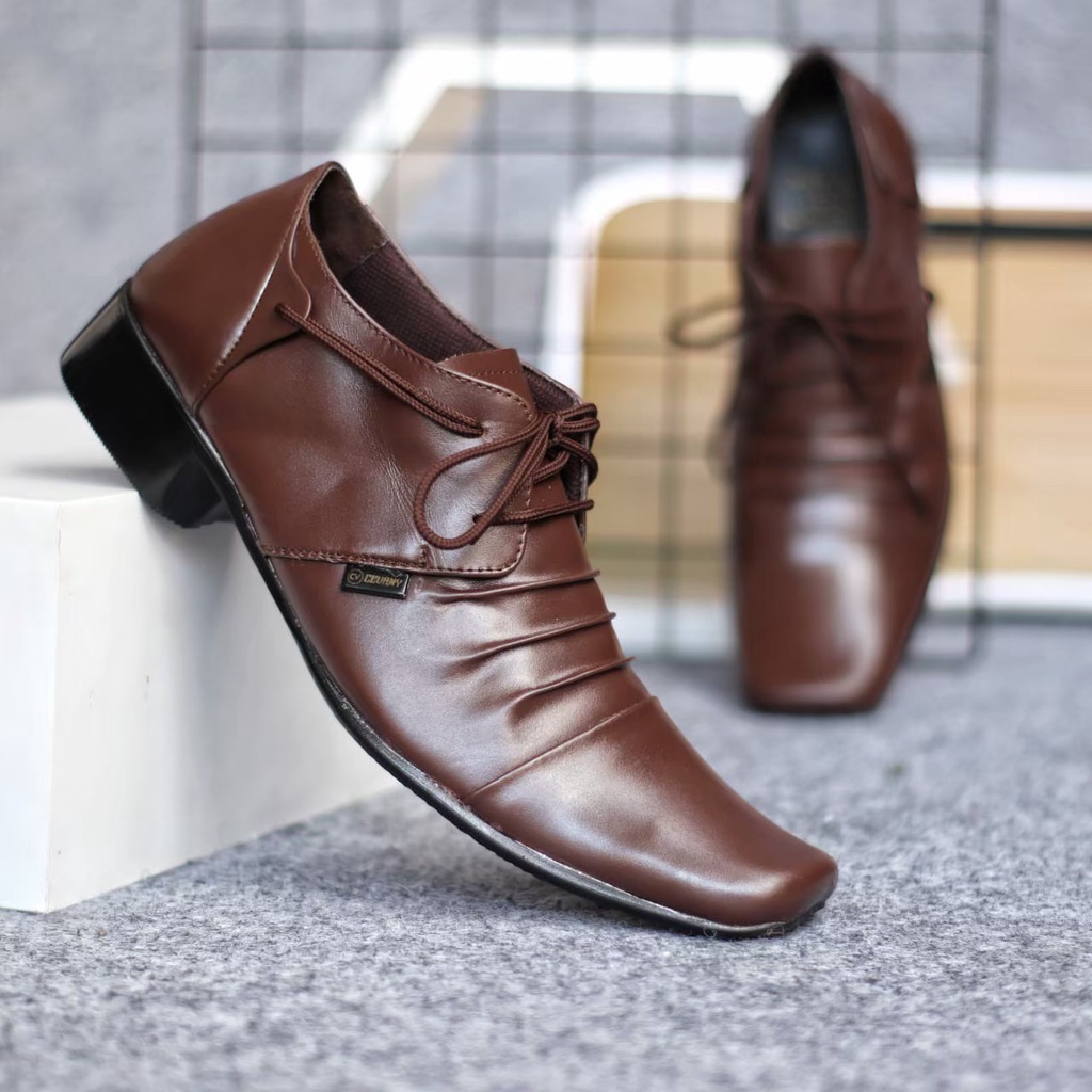 BURAY - Sepatu FORMAL Pantofel Pria LOAFER Kulit ASLI PANTOPLE ORIGINAL Formal Kuliah Kerja Kantor Keren PANTOPEL PRIA Pansus COWOK Laki Laki FASHION Trendy KEKINIAN