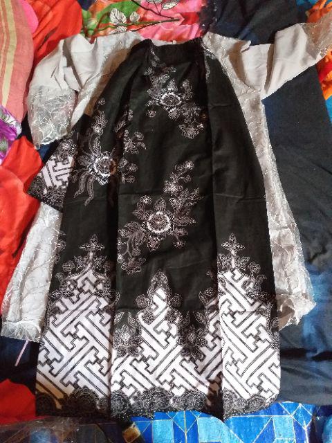 Maura Couple - Sania Ruffle Batik Couple Ori Ndoro Jowi Dnt Garansi Termurah Shopee- Selendang Pagar