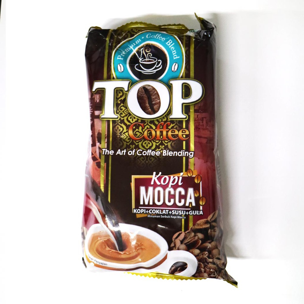 Top Coffee isi 10 (rasa SKM, Susu, Mocca, dan Gula Aren)