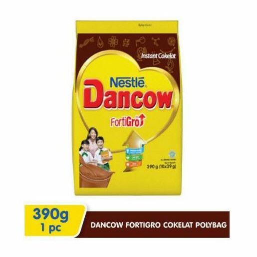 Dancow Fortigro Coklat Polybag isi 390gr / 10x39gr
