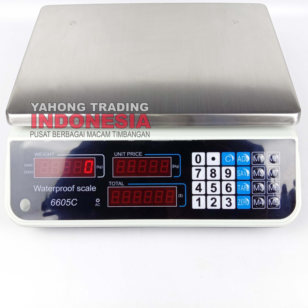Timbangan Digital Laundry Buah Paket Anti Air YHG ACS Waterproof 30kg 5g