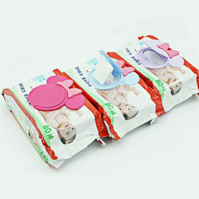 Penutup Tissue Basah Wet Wipes Cover Tutup Tisu Minnie Mickey