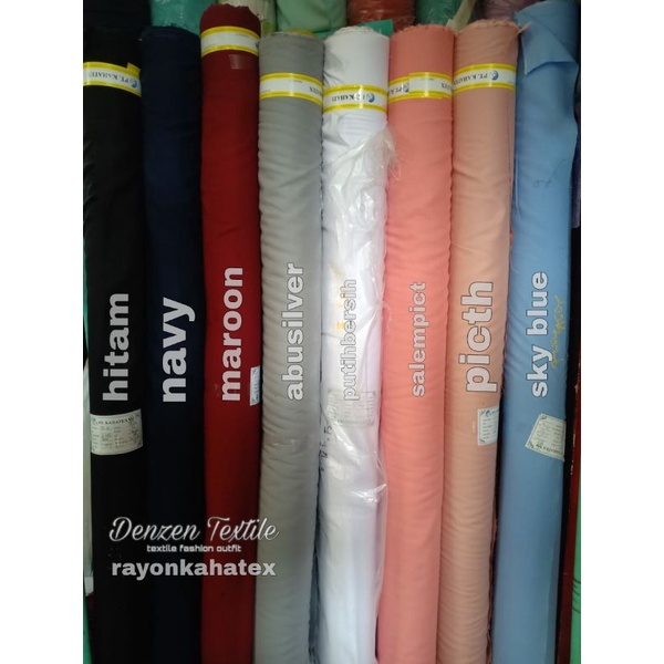 KATUN RAYON POLOS (rollan)