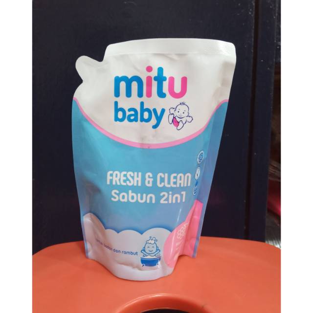 Mitu baby sabun 2in 1 cair refil 200ml