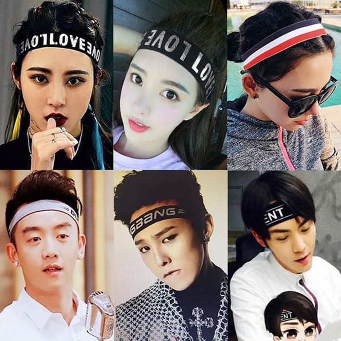 TERBARU HEADBAND HURUF HEADBAND ARTIS KOREA ELASTIC - Request