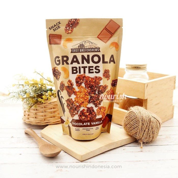 

East Bali Cashew, Granola Bites Chocolate Vanilla (150 gr)