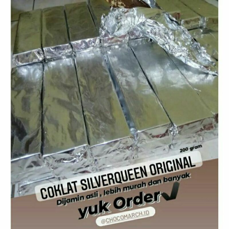 

coklat silverqueen blok 200gram