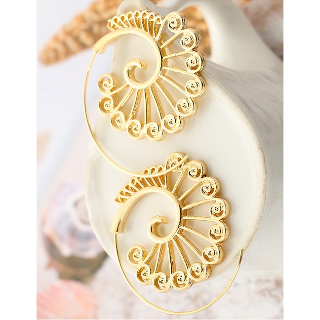 LRC Anting Tusuk Fashion Vortex Gear Earrings F5931X