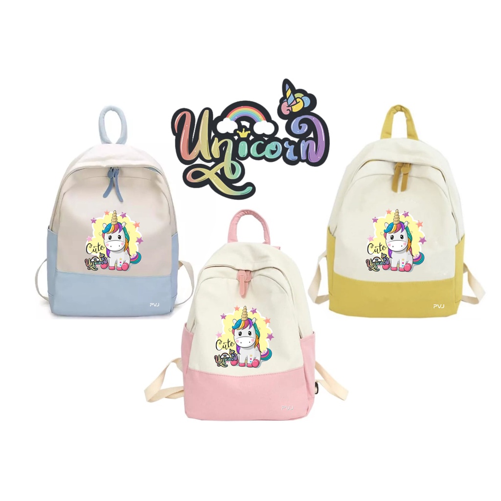 PVJ Tas Unicorn Anak Perempuan Ransel Sekolah Sd Terbaru