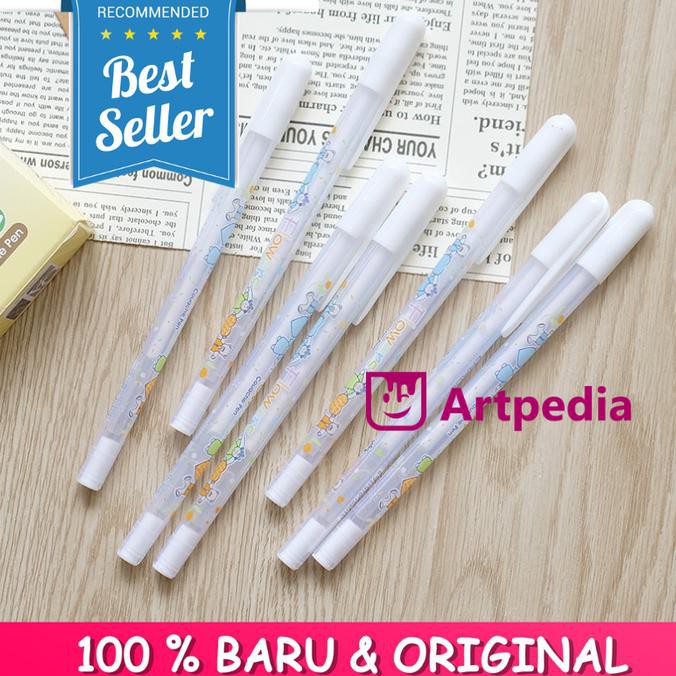 

Flower White Gel Ink Pen / Pulpen Tinta Gel Putih - Pulpen Gel
