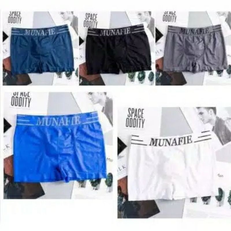 1 paket isi 4 pcs CD BOXER MUNAFIE CELANA DALAM IMPORT