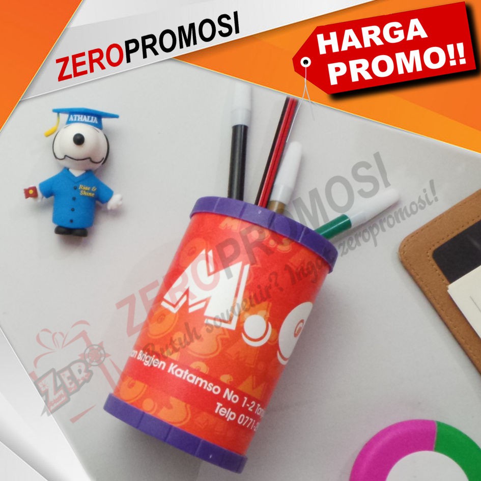 

Souvenir Pen Holder Tempat Pensil Bahan Pvc