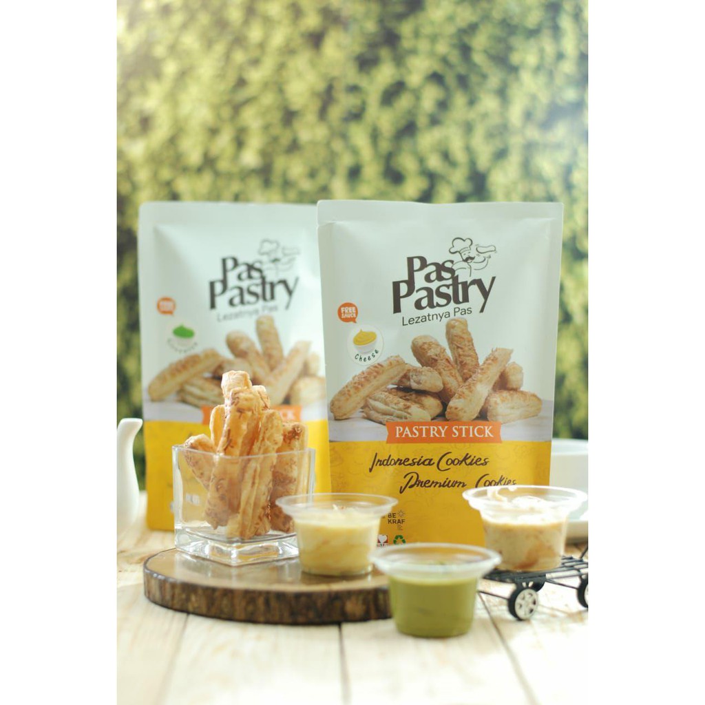 

PasPastry Pastri Stik Cemilan Kue Roti Panggang 85gr