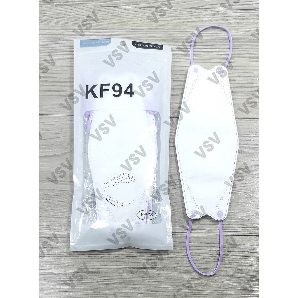 Masker 3D KF94 TALI WARNA PREMIUM QUALITY Masker Korea 4PLY Earloop