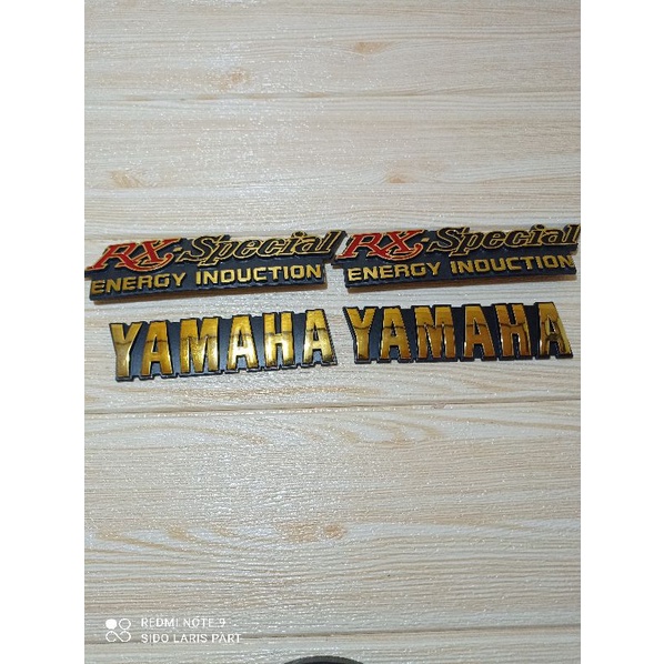 Emblem bok aki rx spesial emblem bok aki YAMAHA rx spesial set emblem tengki
