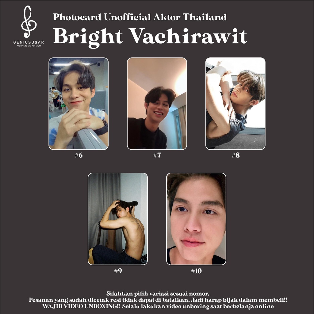 [AKTOR THAILAND] PHOTOCARD BRIGHT VACHIRAWIT FANMADE