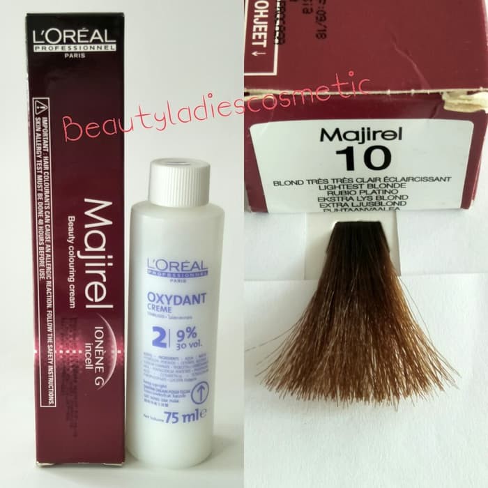 "Loreal Majirel Hair Color Lightest Blonde No.10"