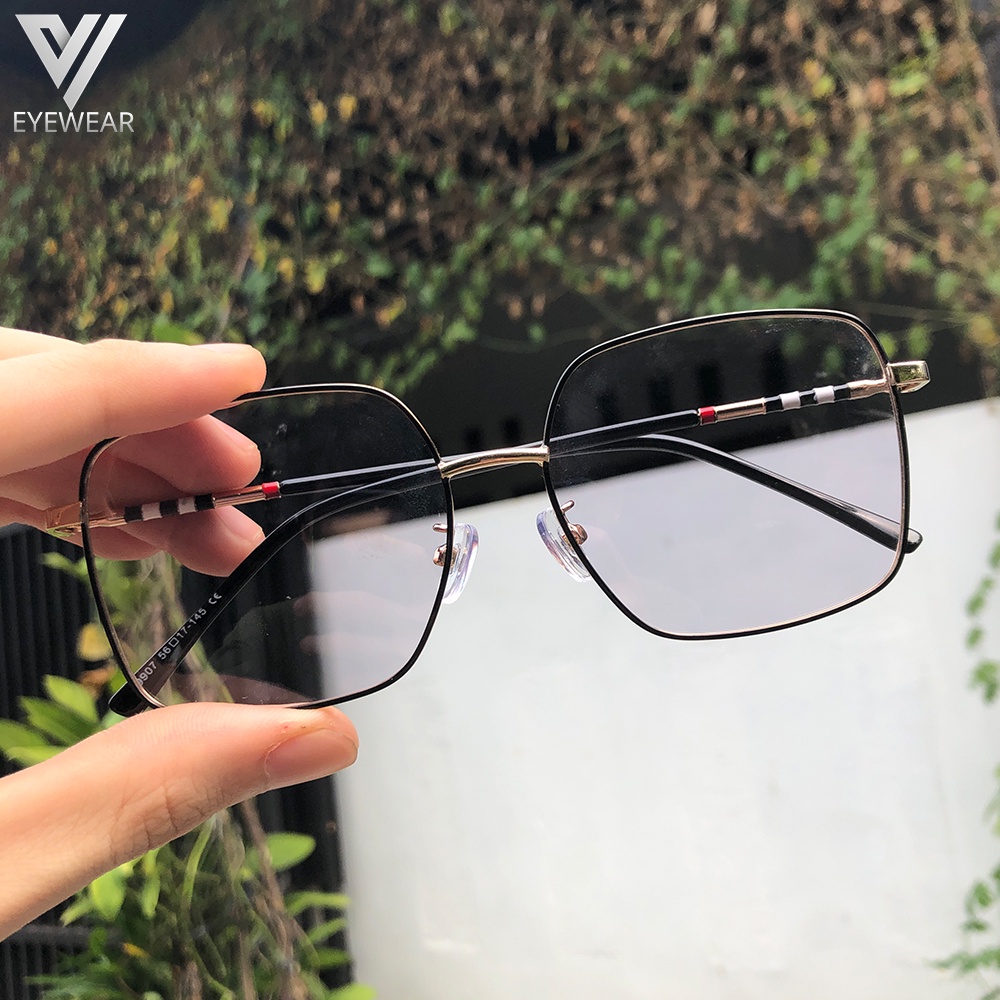 Kacamata PHOTOCROMIC 9907 Lensa grade optik Berubah warna Sunglass  Blueray Blulightcromic Bluecromic Minus &amp; Plus Korea Fashion Pria / wanita
