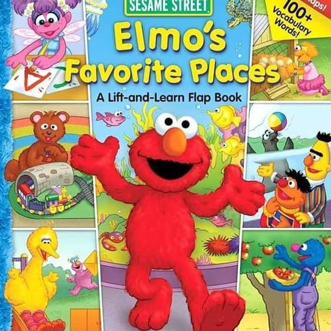 Sesame Street Elmo'S Favorite Places - A Lift-&-Learn Flap Board Book
