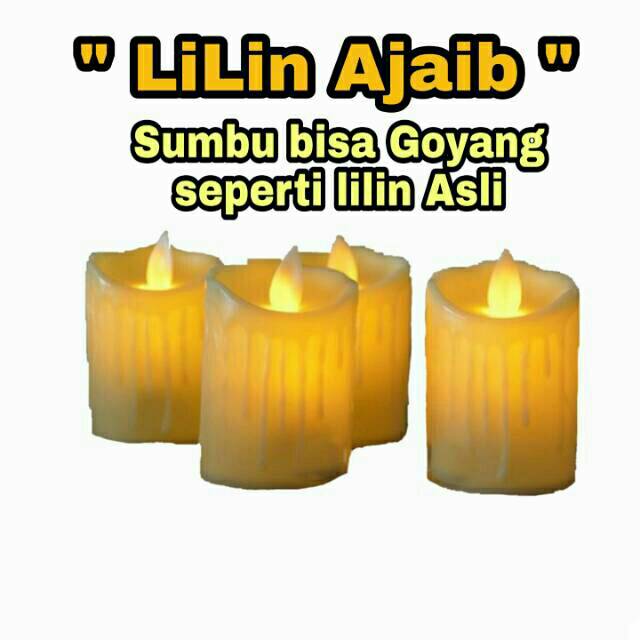 Lilin Elektrik Candle Sumbu Goyang/Gerak Lilin Elektrik Model Terbaru